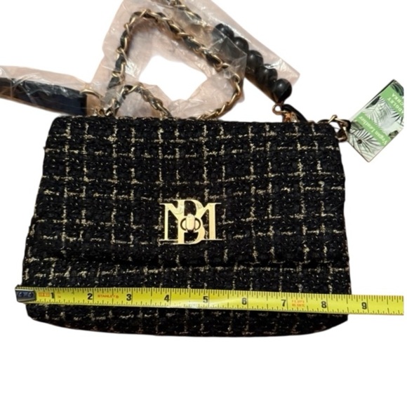 Badgley Mischka Bouclé Tweed Shoulder Bag - Picture 6 of 7